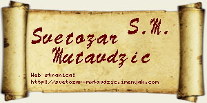 Svetozar Mutavdžić vizit kartica